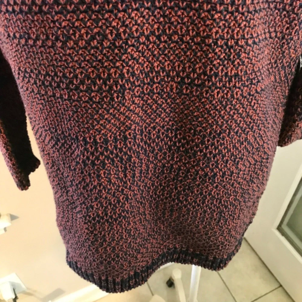 Orvis 100% cotton pockets marled cardigan sweater - Picture 8 of 16